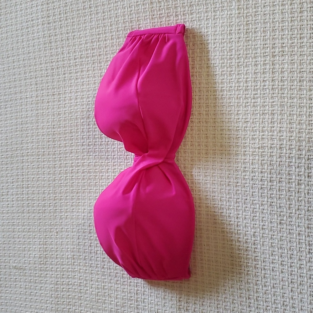 VS Hot Pink Strapless Swim Top 💕